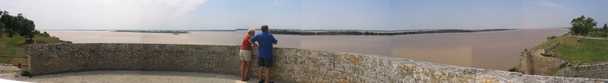 La Gironde vu du fort de Baye La Gironde vu du fort de Baye